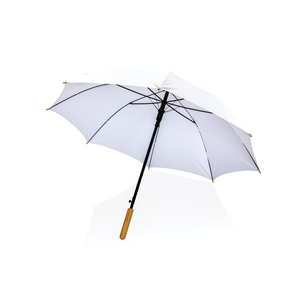 23" Impact AWARE™ RPET 190T auto open bamboo umbrella