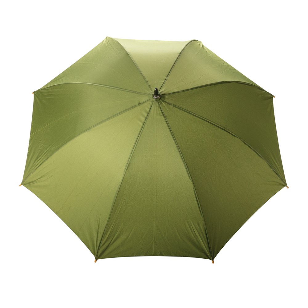 23" Impact AWARE™ RPET 190T auto open bamboo umbrella