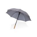 23" Impact AWARE™ RPET 190T auto open bamboo umbrella