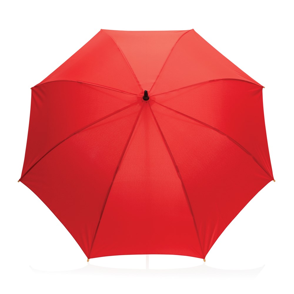 23" Impact AWARE™ RPET 190T auto open bamboo umbrella