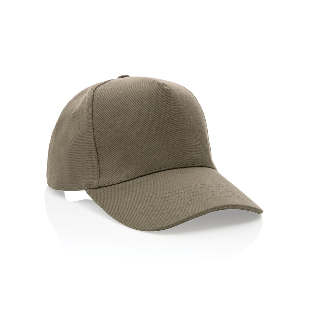 Impact 5panel 280gr Recycled cotton cap with AWARE™ tracer