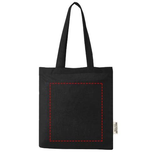 Madras 140 g/m2 GRS recycled cotton tote bag 7L