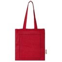 Madras 140 g/m2 GRS recycled cotton tote bag 7L