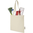 Madras 140 g/m2 GRS recycled cotton tote bag 7L