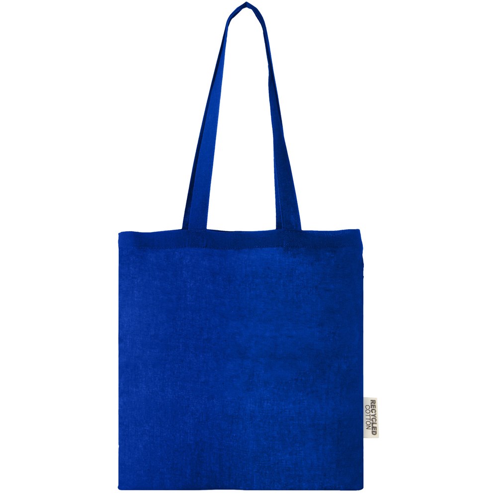 Madras 140 g/m2 GRS recycled cotton tote bag 7L