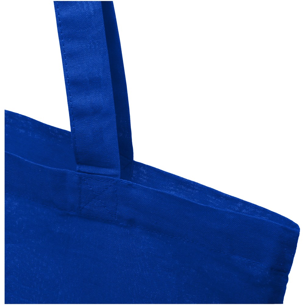 Madras 140 g/m2 GRS recycled cotton tote bag 7L