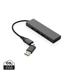 [A23-P308.682] Terra RCS gerecycled aluminium hub met 3 USB-poorten